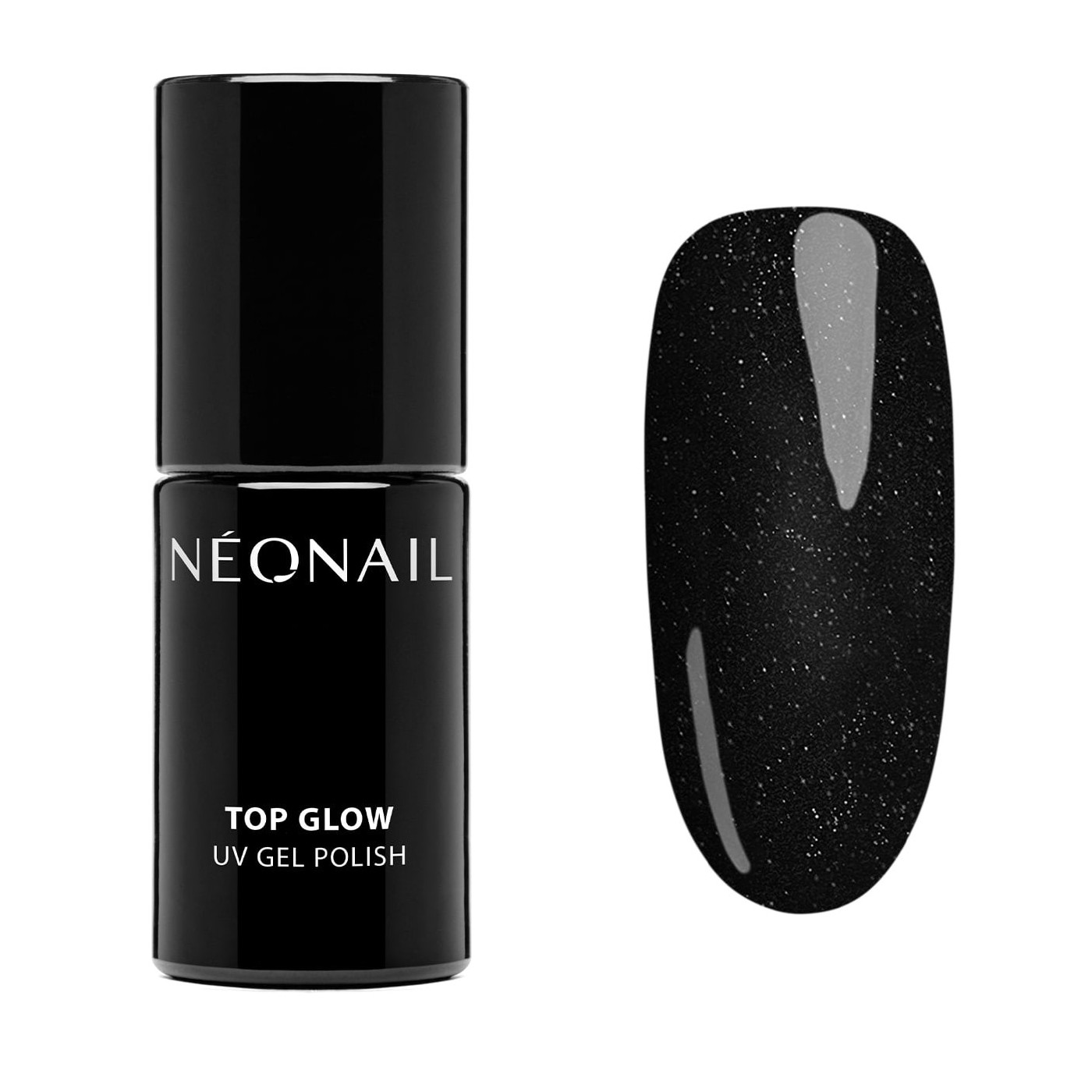 Gellak 7,2 ml - Top Glow Silver Flakes