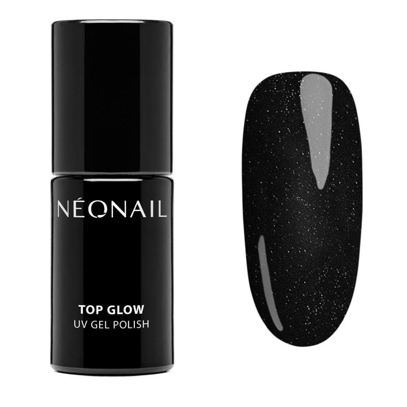 Gellak 7,2 ml - Top Glow Silver Flakes