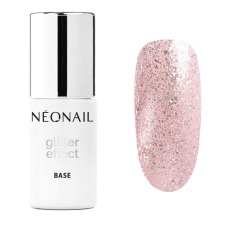 Gellak 7,2 ml - Glitter Effect Base Rose Twinkle