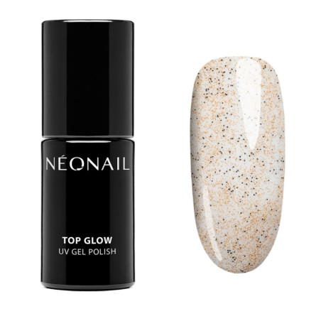 Gellak 7,2 ml - Top Glow Gold Sand